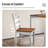 5-Piece Kitchen Dining Table Sets, Space-Saving Solid Wood Kitchen Dining Sets with 4 Slat Back Chairs-1209692332