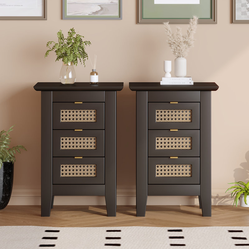 Ensemble de 2 tables de chevet pour table de chevet moderne