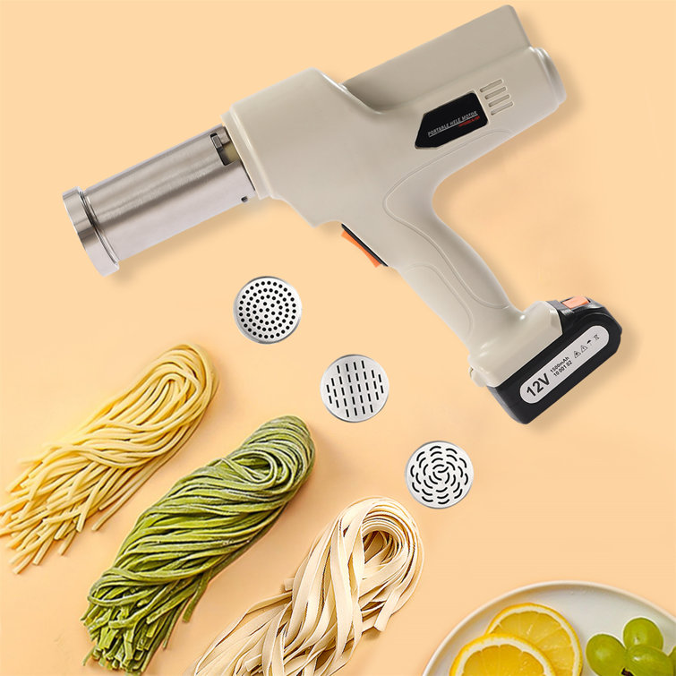 Hanchen Electric Pasta Maker Automatic Portable Handheld Noodle Maker  Machine Kitchenaid Household Multi-functional Spaghetti Macaroni (Standard