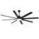 84 Inch Modern Large Design Ceiling Fans With Smart Remote Control 8 Fan Blades For Living Room