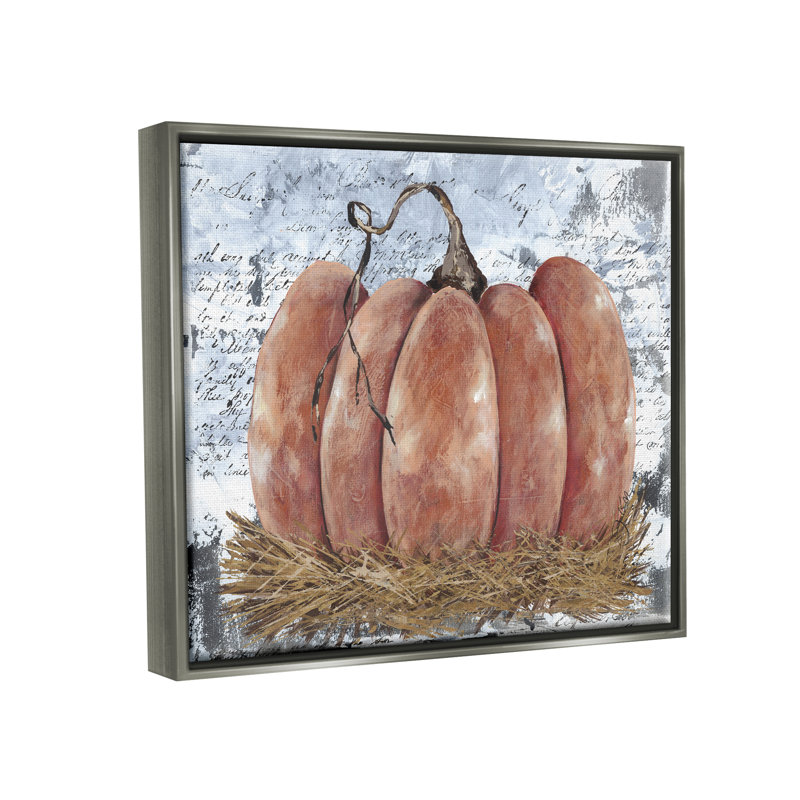 «Stupell Industries®», citrouille abstraite, collage, art giclée par Julie Norkus, H 17 po x l 21 po x P 1,7 po
