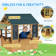 HOMCOM 173cm W x 117cm D Playhouse with Kitchen