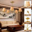 Luminaire suspendu 5 lumières Boho Rattan Chandelier