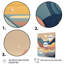 Pleine lune montagne Serenity V - paysage de montagnes, art mural sur toile-87370578-87370586