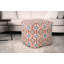 Pouf en tissu fabriqué à la main