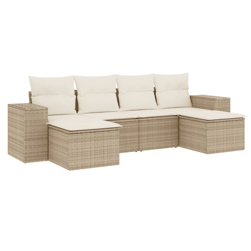 Ensemble de canapé de jardin Vidaxl beige