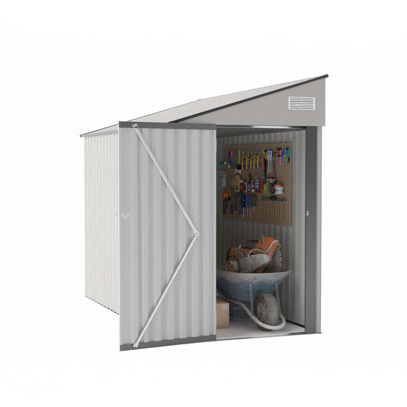 Remise de rangement bicolore en option Campcraft, porte à charnière simple, conception structurelle solide, bonne ventilation, surface avec film protecteur et convenant à divers cas de figure