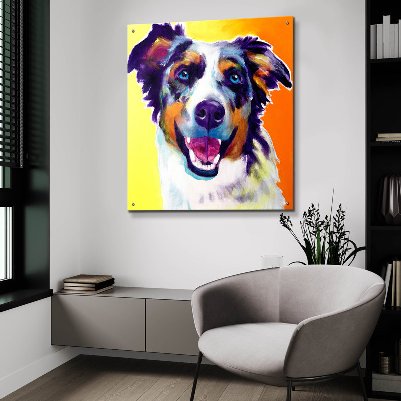 «Aussie Storm» par Dawg Painter, H 36 po x l 36 po x P 0,2 po