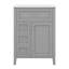 Meuble-lavabo de 24 po avec lavabo, armoire de rangement simple autoportante avec tiroir inclinable, 3 tiroirs, tablette réglable et support de rangement-72380844