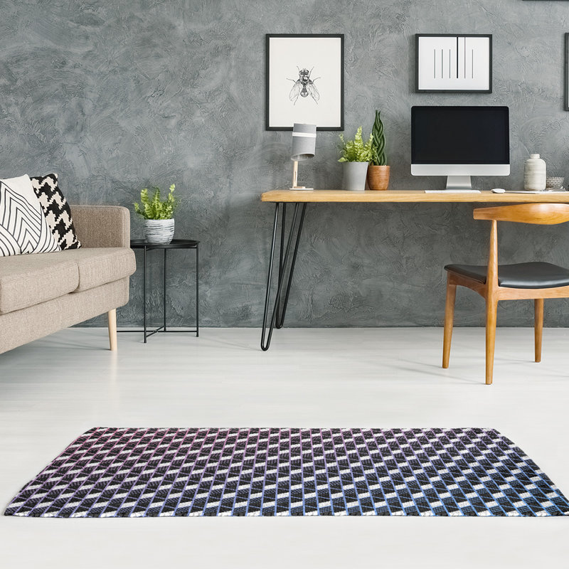 Chenille Geometric Indoor Rug, Rectangle 3' x 5'
