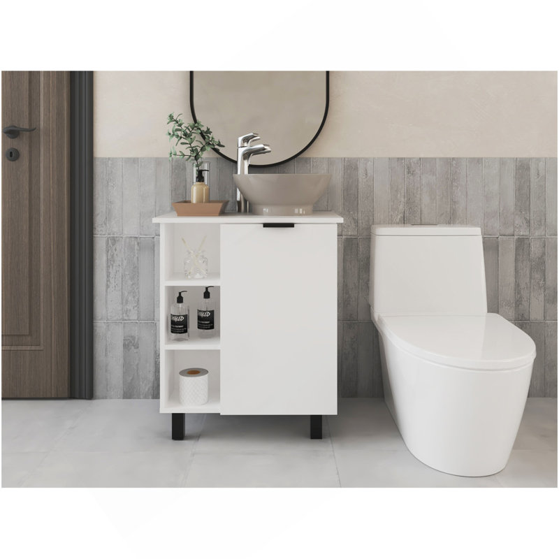 Stites Vanity Sink, Bathroom, White, White