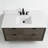 48" Transitional Floating Single Sink Solid Wood Gray Oak Bath Vanity with Engineered Marble Top-624631625