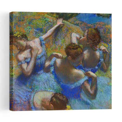 Danseuses bleues, vers 1899, estampe d'art mural abstrait contemporain impressionniste