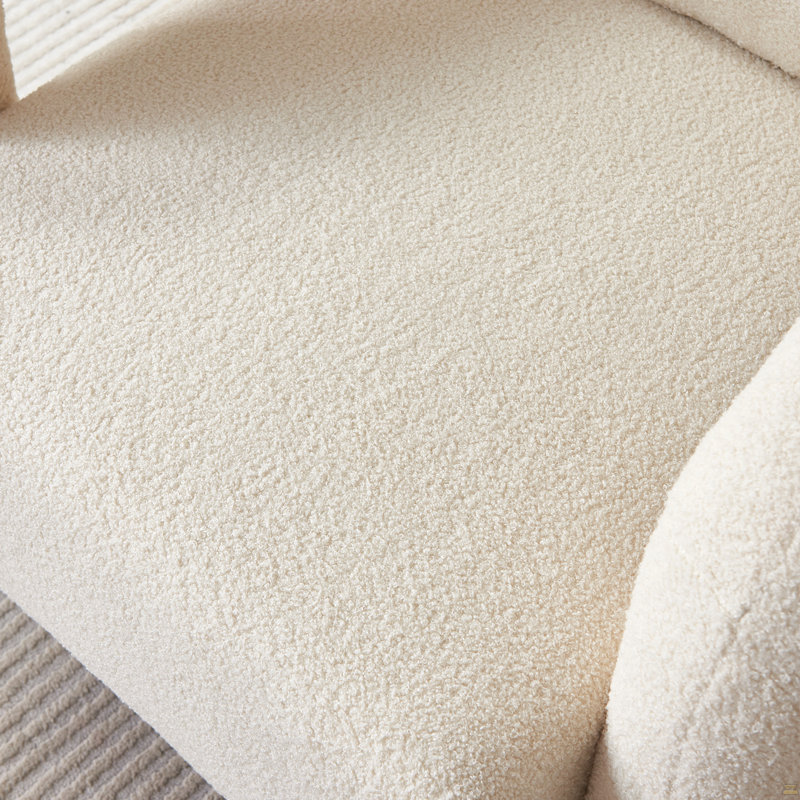 Chaise d'appoint en sherpa moderne