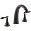 Finial® Deck-Mount Bath Faucet Trim for High-Flow Valve with Lever Handles, Valve Not Included-4392664