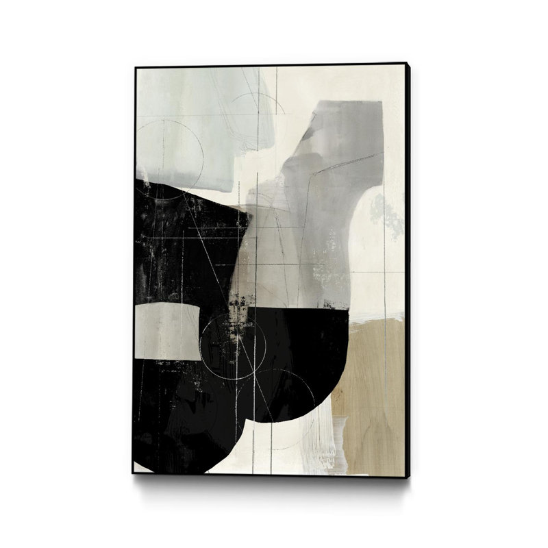 «Jet Black I» par Tom Reeves - reproduction encadrée sur toile