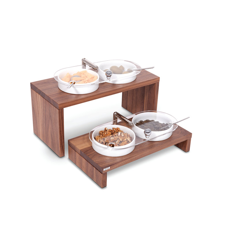 Ze' Pe Porcelain Serving Bowls with Riser