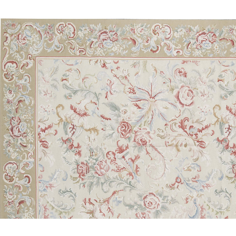 Aubusson Wool Area Rug