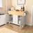 55.7" Kitchen Island with Dual Drop Leaf + Power Outlet-830160144