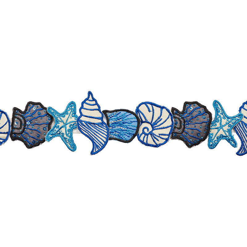 Ruban Schumacher x Johnson Hartig Sea Treasures, Bleu