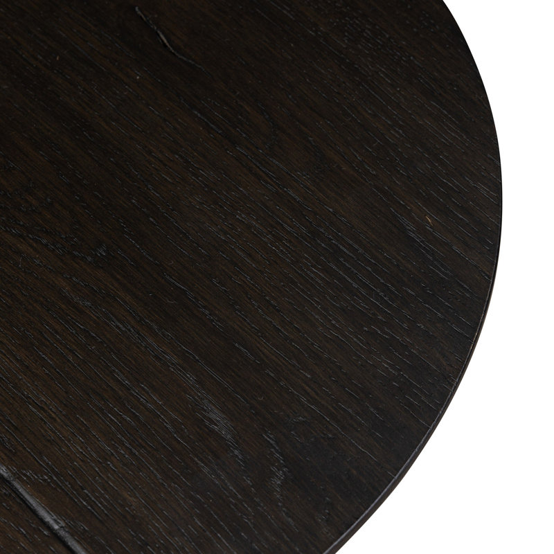 Cooper Solid Wood End Table, Smoked Black
