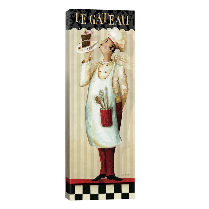 Chef's Masterpiece IV (Le Gateau) by Lisa Audit - Wrapped Canvas Panoramic Print, 30.48 cm H x 91.44 cm W x 1.91 cm D