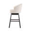 Tabouret de bar avec garniture cloutée magnifique, ensemble de 2, beige