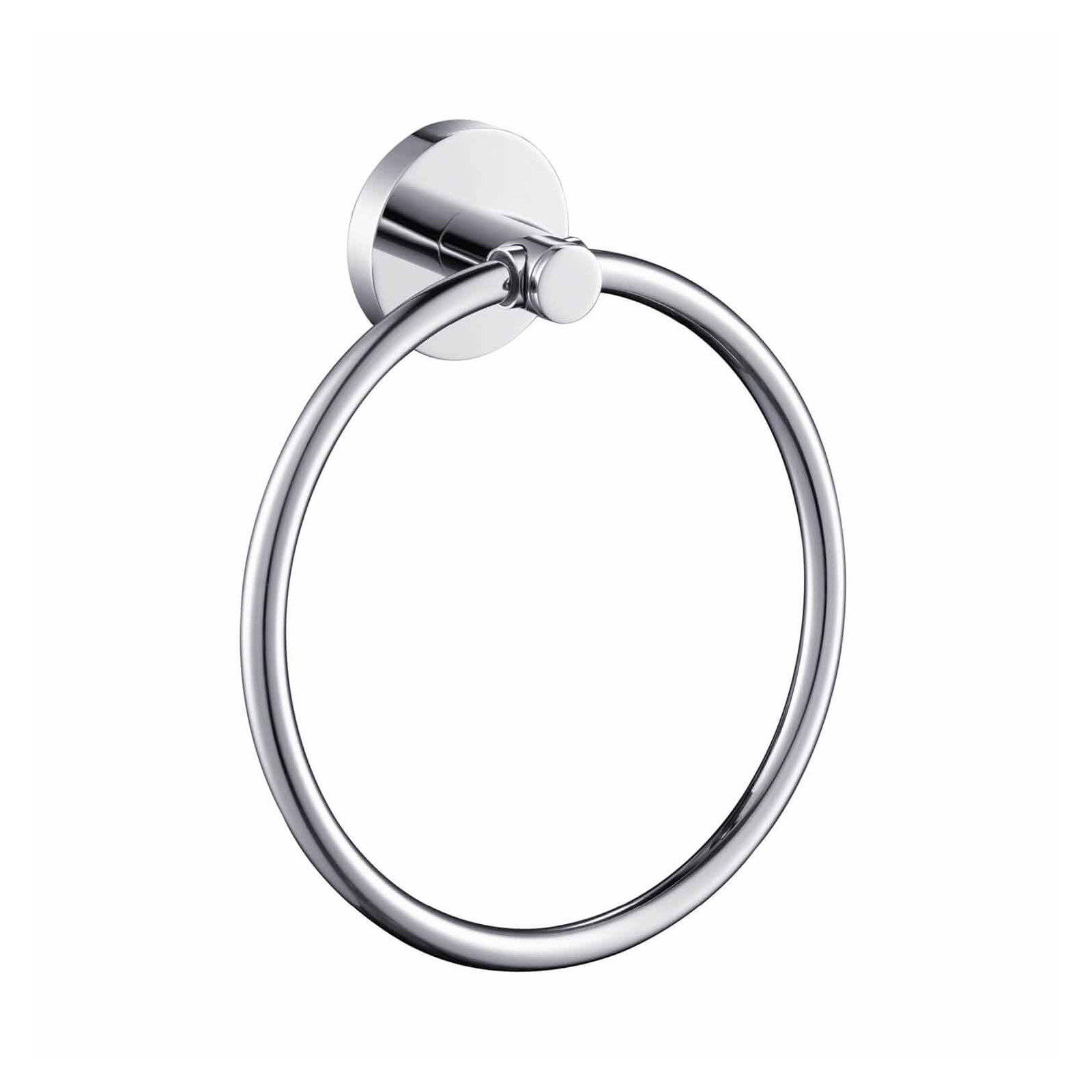 Circular Bathroom Towel Ring, Chrome