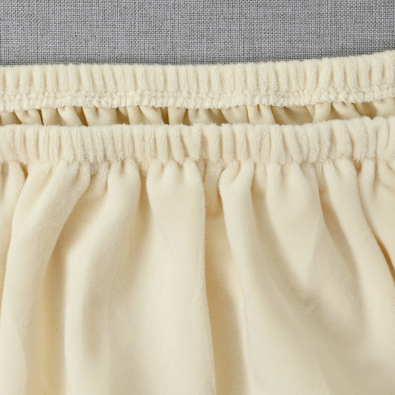 Housse pour canapé à coussins carrés/rectangulaires, Mélange de polyester beige