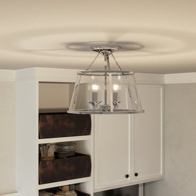 Devita Glass Semi Flush Mount
