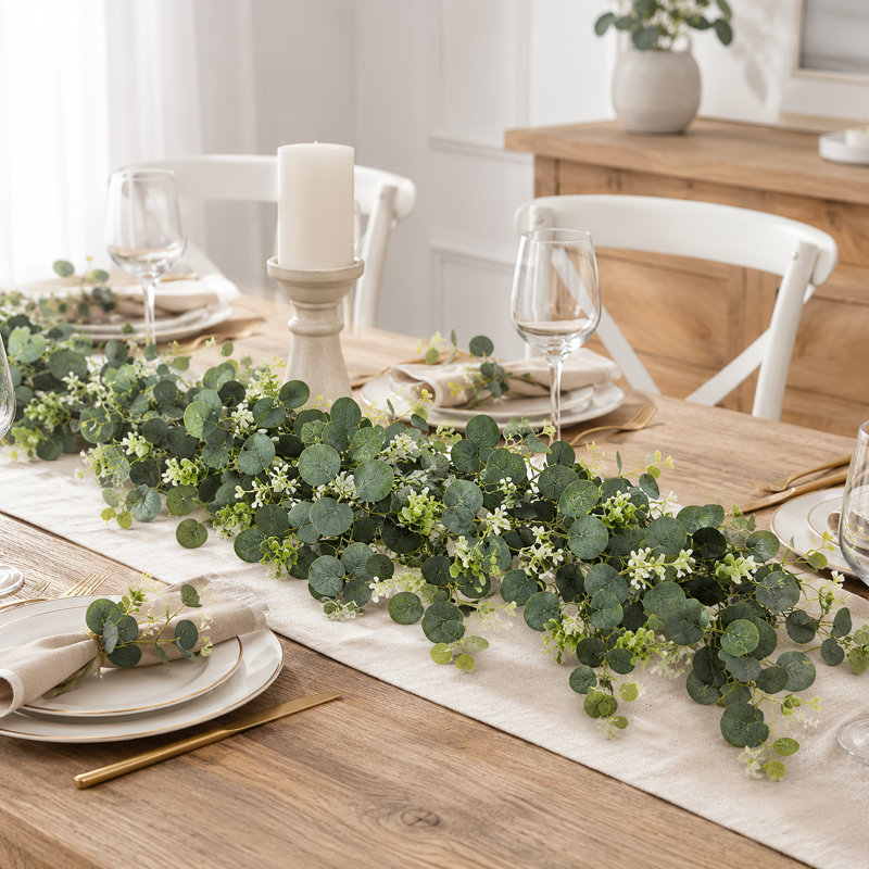 Paquet de 6 guirlandes d'eucalyptus artificiel, 68,9 po