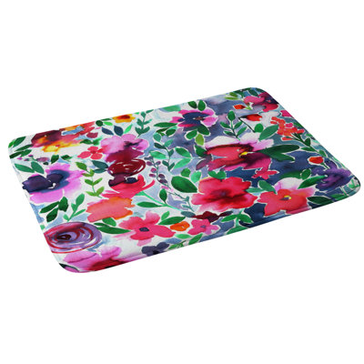Tapis pour salle de bain floral evie amy sia