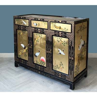 Schneck Gold Leaf Accent Sideboard Cabinet