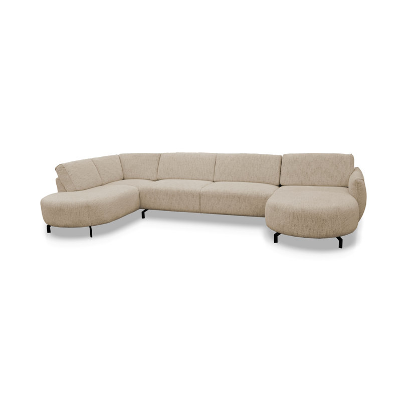 5 Seater Corner Sofa , Beige, Left Hand Facing