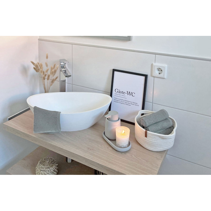 Midweight Bath Towel, Light Grey