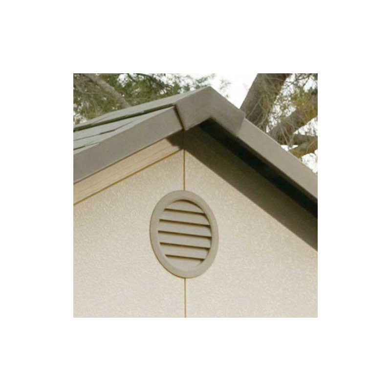 Breashears 11 ft. W x 26 ft. D Plastic Metal Sliplap Steep Slope Garden Shed