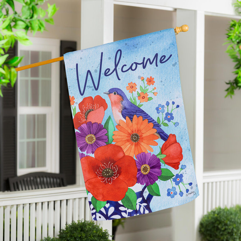 Drapeau de maison Bluebird Blooms