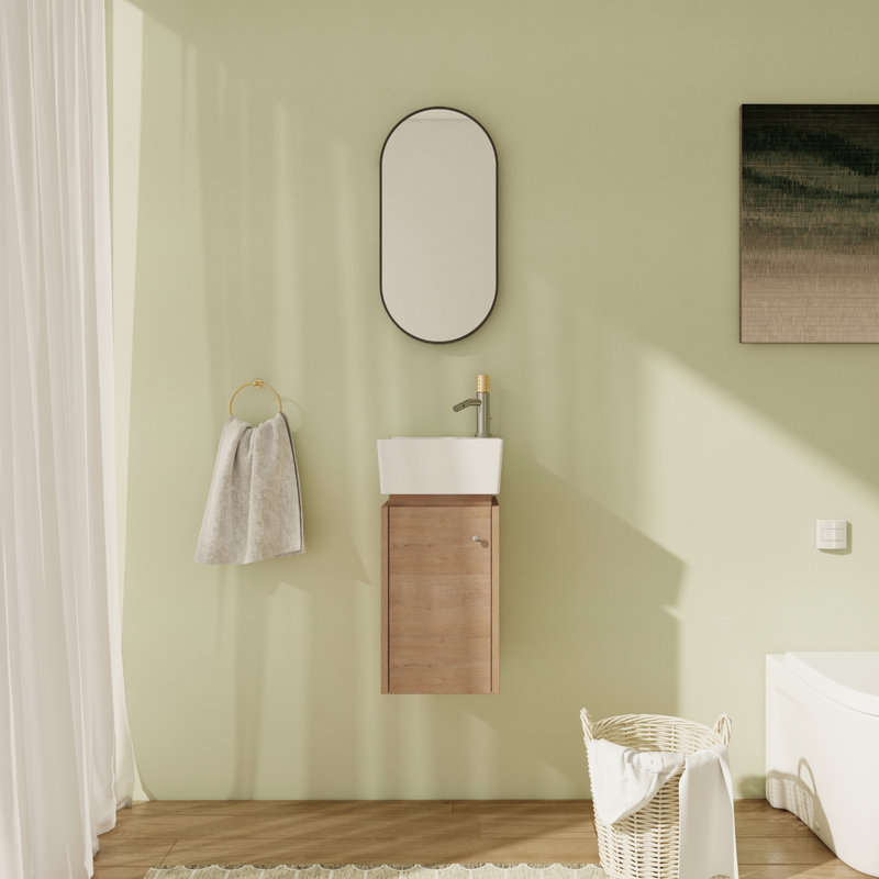 Ensemble de meuble-lavabo simple 12,07 po avec plateau en céramique Nittany