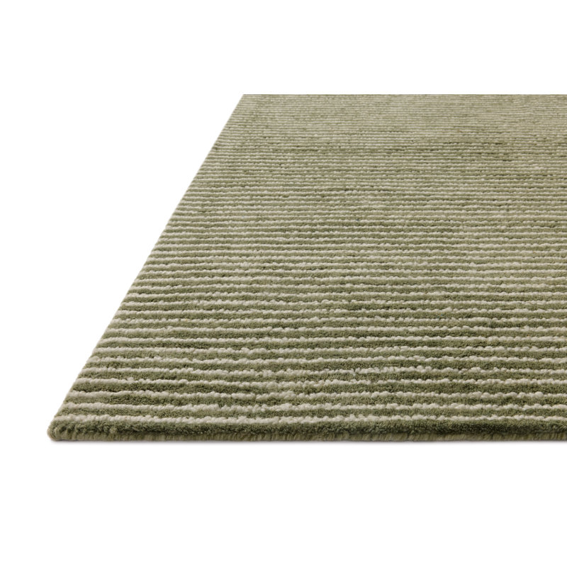 Tapis olive / ivoire Ebern Designs Malpass, Rectangle 8 pi 6 po x 11 pi 6 po