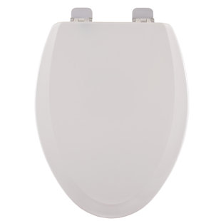 Siège de toilette allongé en bois