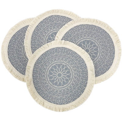 Griess Cotton Floral Round Placemat