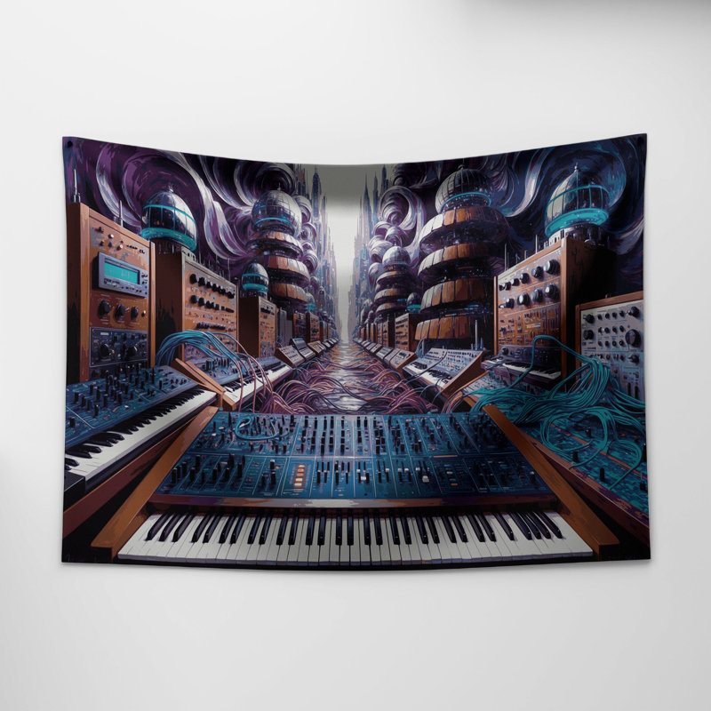 Tapisserie murale musicale, 26 po x 36 po