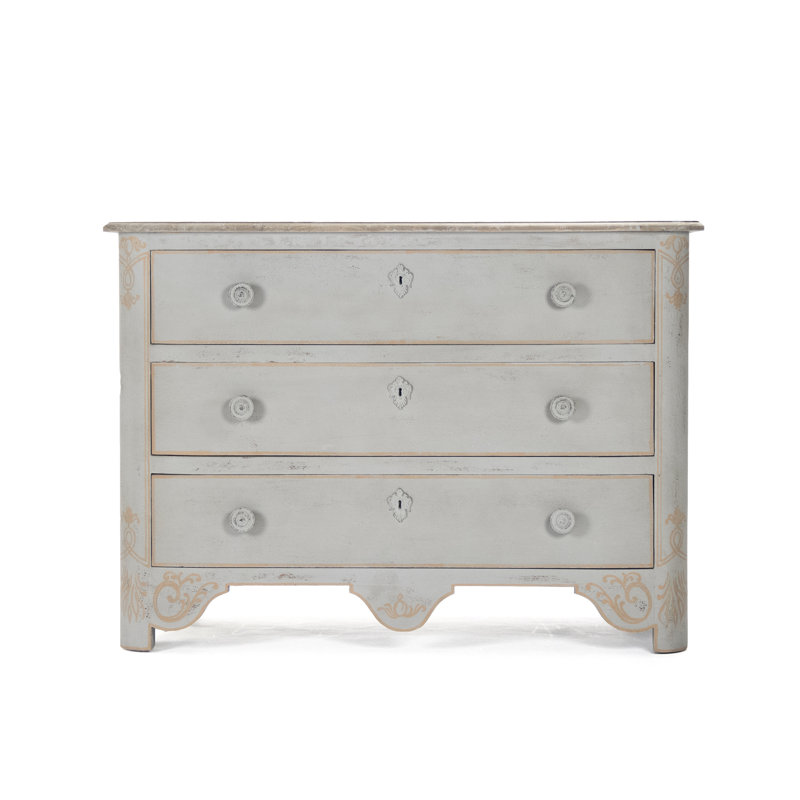 Solid Wood 47'' W 3 - Drawer Dresser