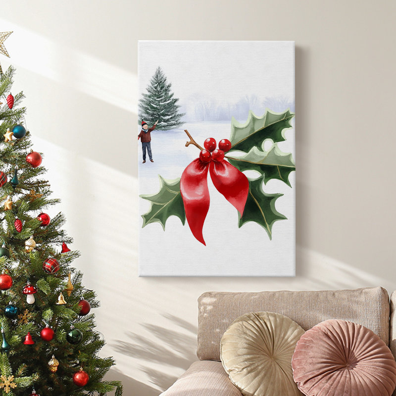 Art des Fêtes de Noël - Toile tendue avec châssis DCCLxxxiv, H 18 po x l 12 po