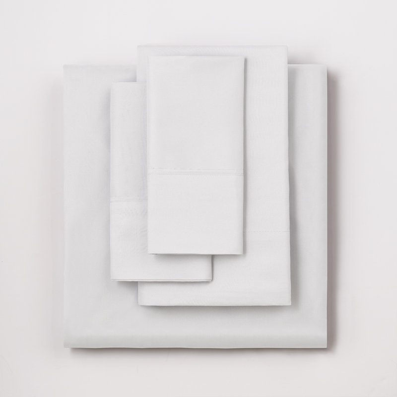Microfiber Twill Sheet Set, Queen , White 