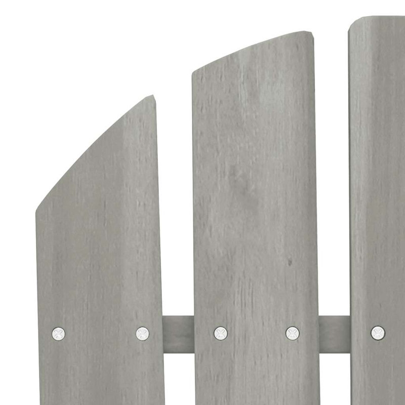 Pittsburg Solid Wood Adirondack Chair with Table, Gray