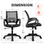 Chaise de bureau ergonomique en filet Nedrah-127449467-119222773