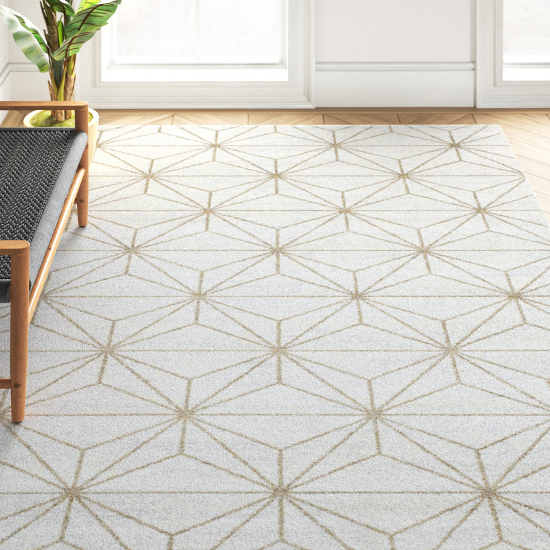 Adame Geometric Area Rug, Rectangle 133 x 195cm