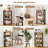 1 Pcs 4 Tier Bookshelf Wooden Bookcase With Dual Anti-tipping Kits Open Shelving Unit Natural-1677617672
