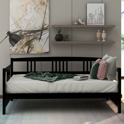 Modern Solid Wood Daybed, Multifunctional, Twin Size